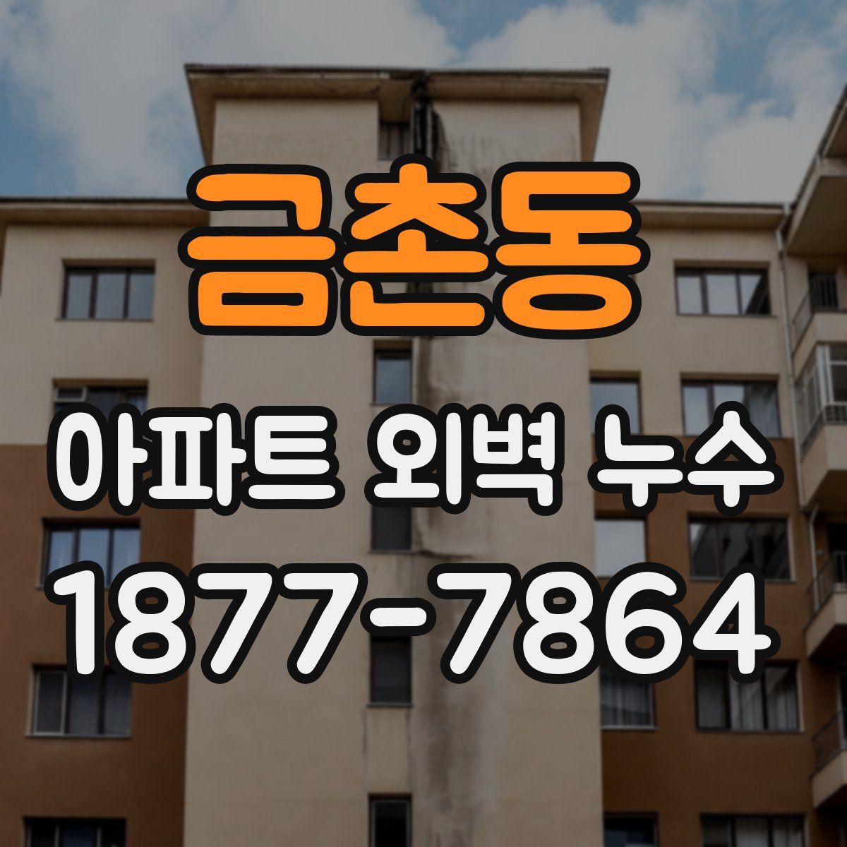 금촌동 아파트 외벽 누수