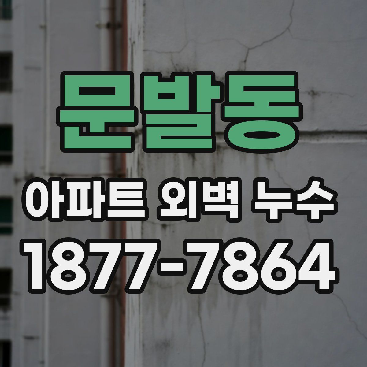 문발동 아파트 외벽 누수