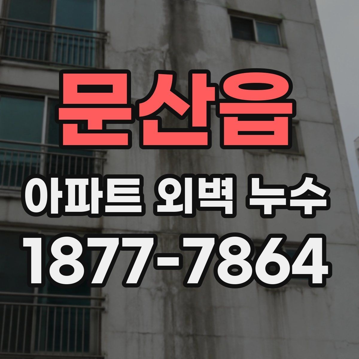 문산읍 아파트 외벽 누수 발생 후 사진 기록을 남기는 법