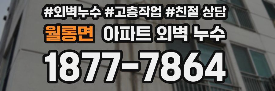 월롱면 아파트 외벽 누수