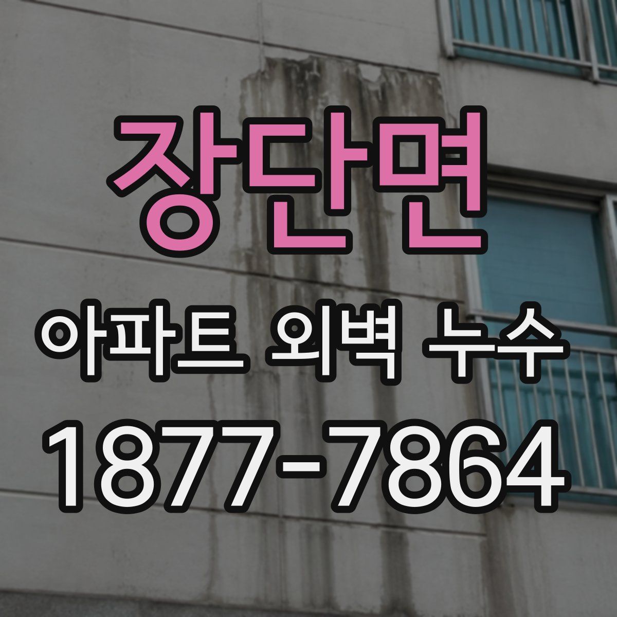 장단면 아파트 외벽 누수