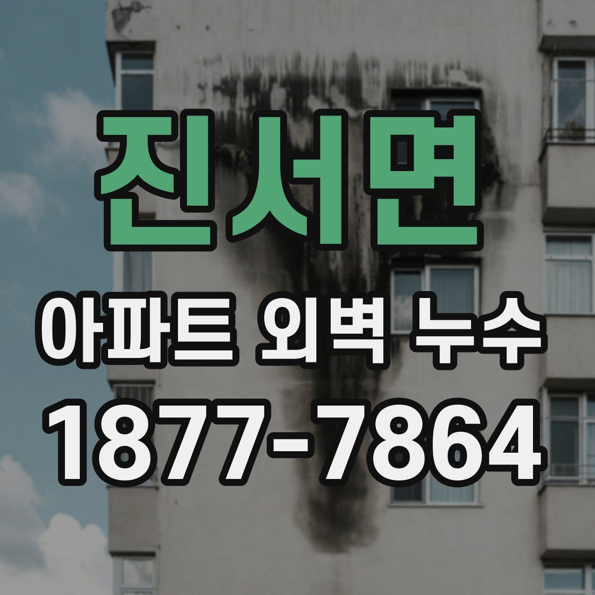 진서면 아파트 외벽 누수