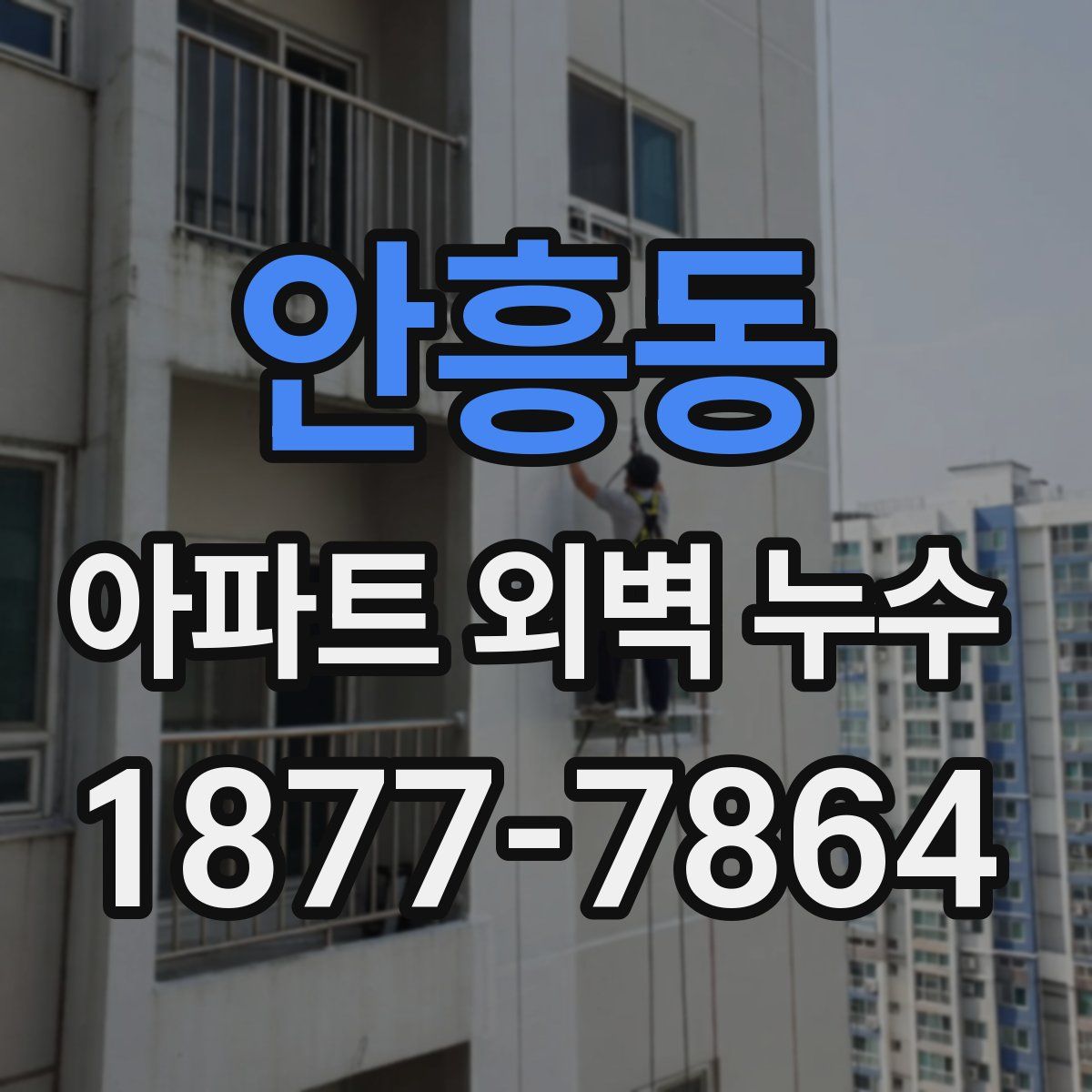 안흥동 아파트 외벽 누수