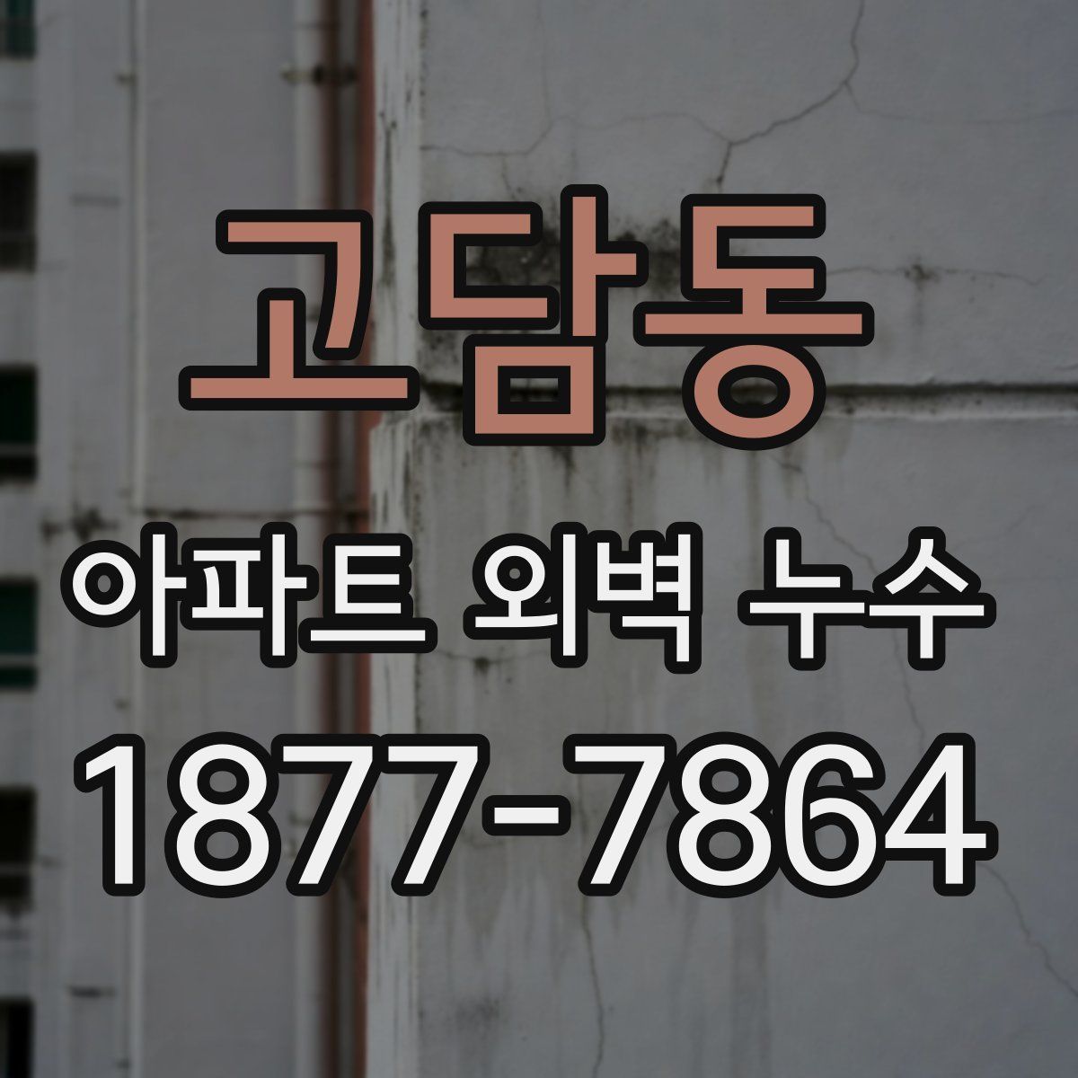 고담동 아파트 외벽 누수