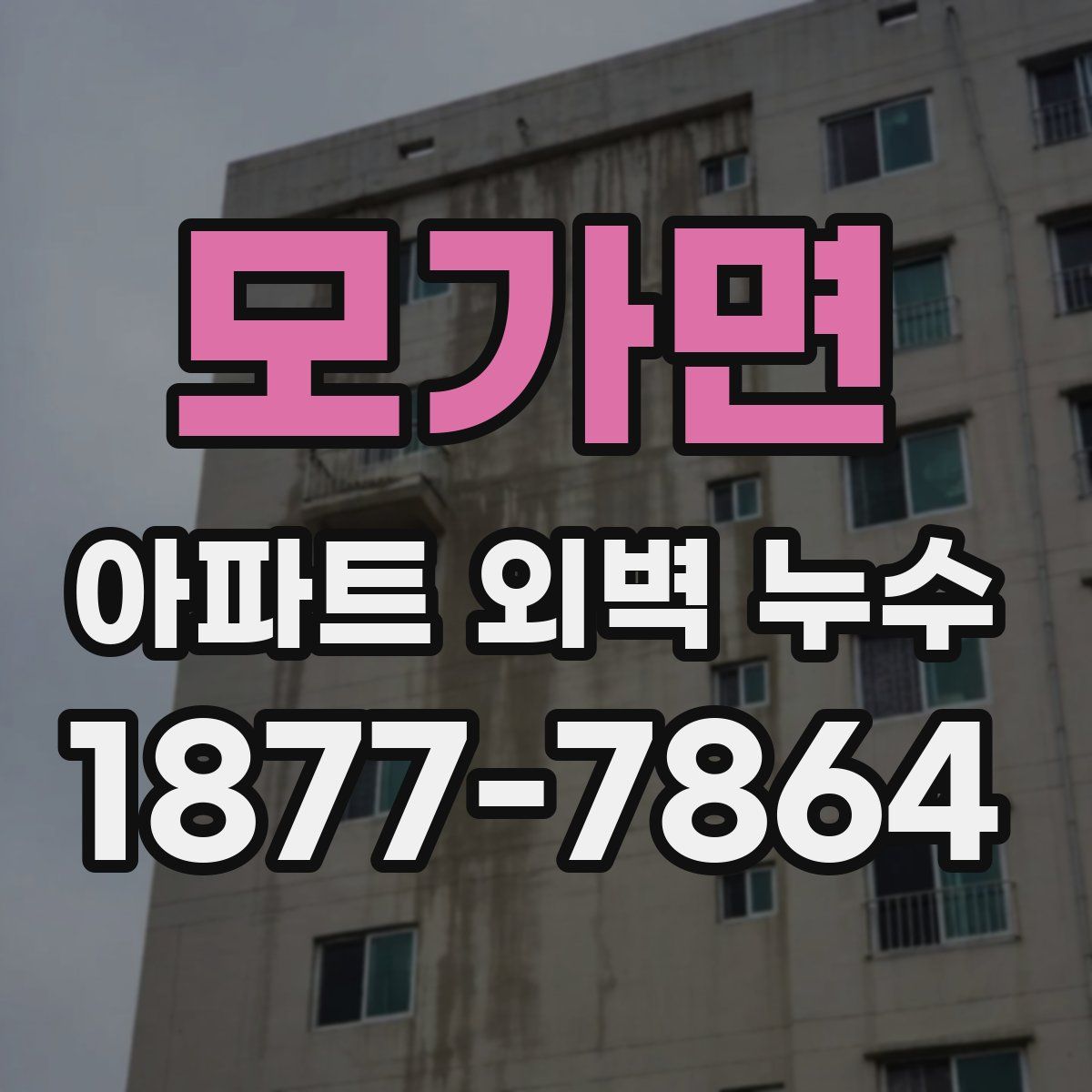 모가면 아파트 외벽 누수