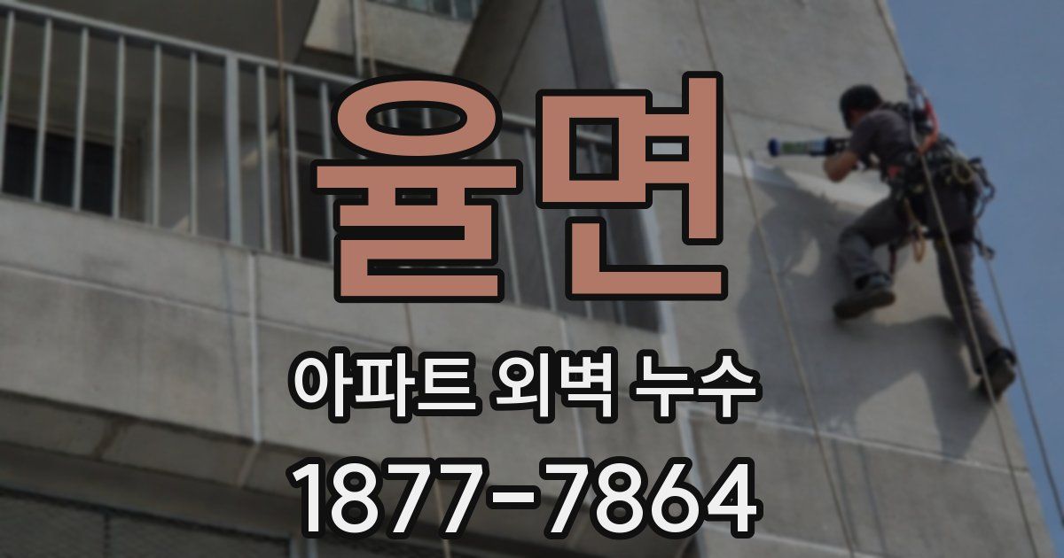 율면 아파트 외벽 누수