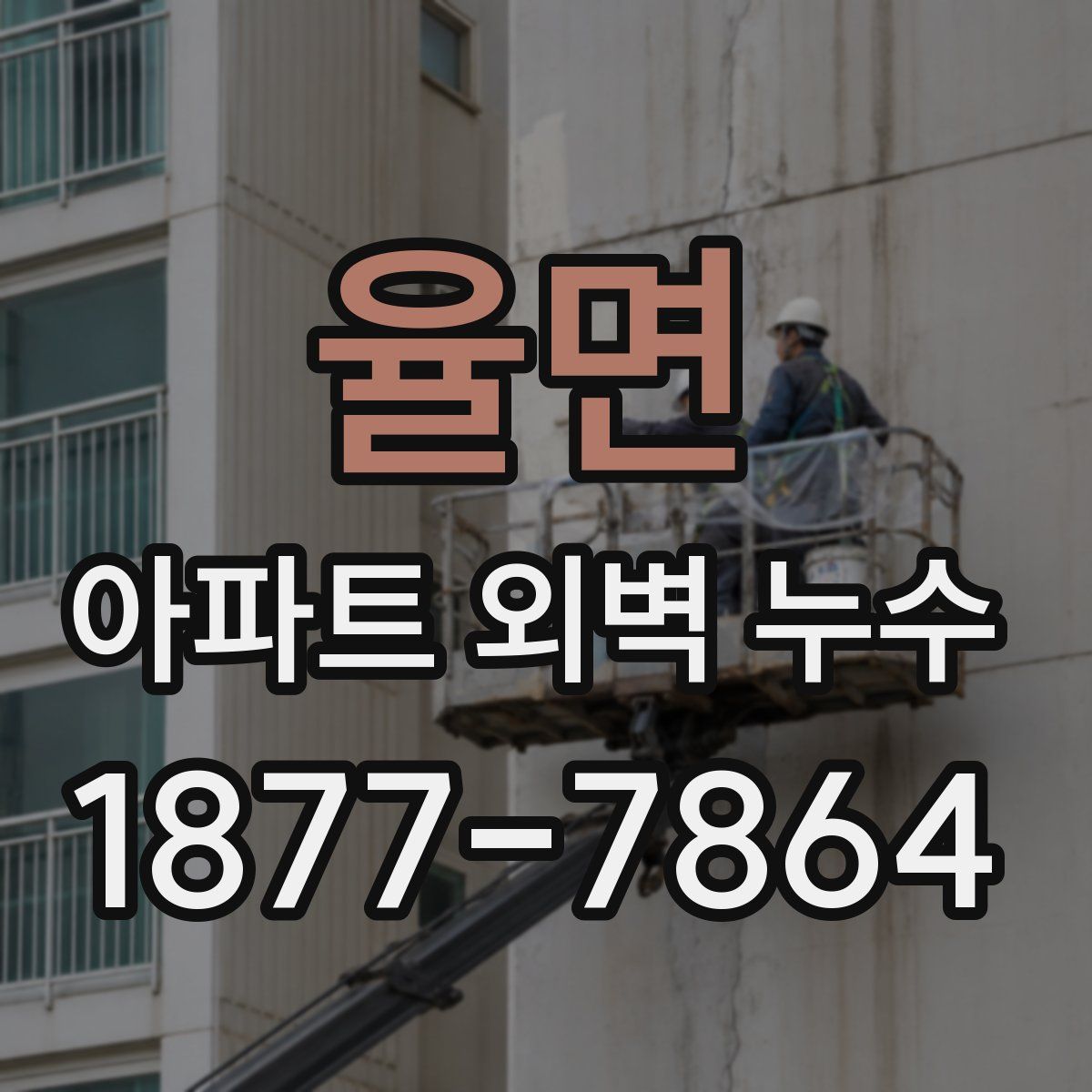 율면 아파트 외벽 누수