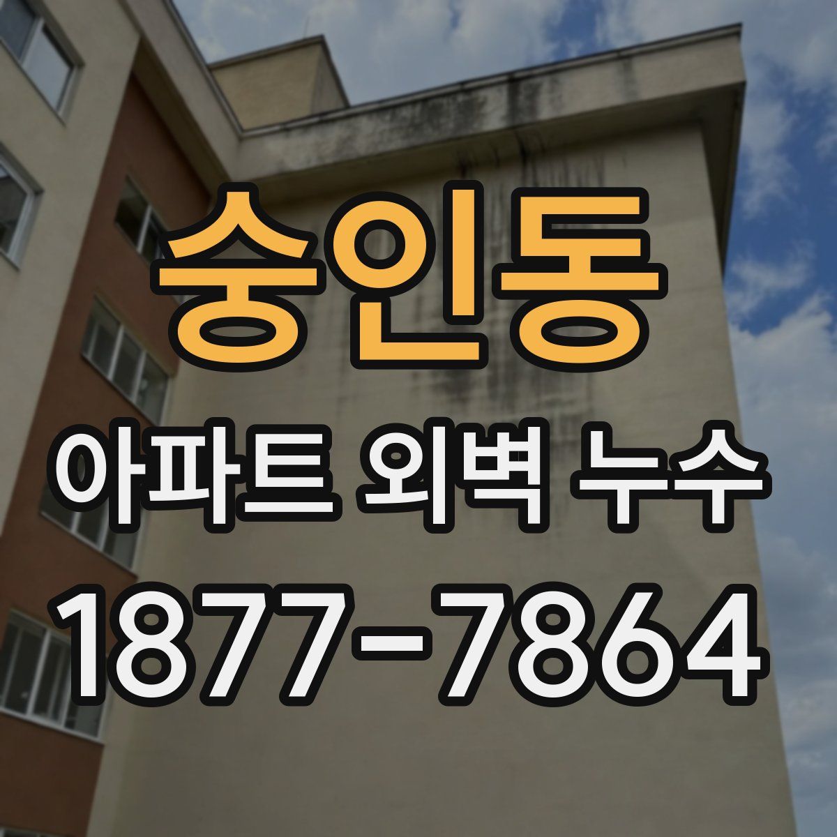 숭인동 아파트 외벽 누수