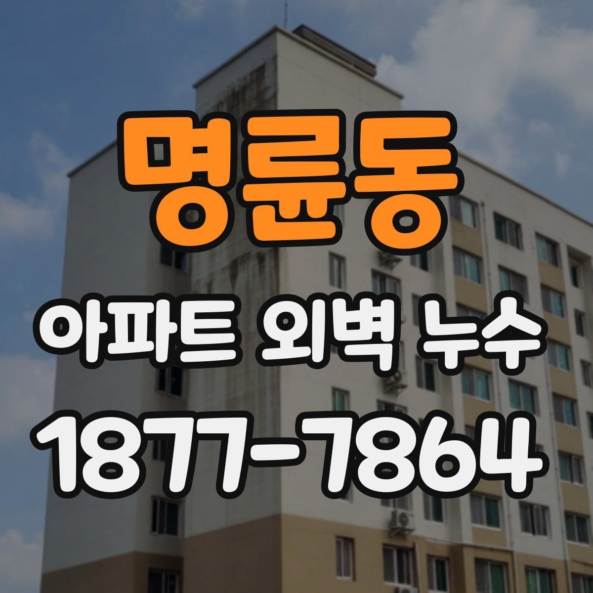 명륜동 아파트 외벽 누수 발생 원인을 단계별로 살펴보기