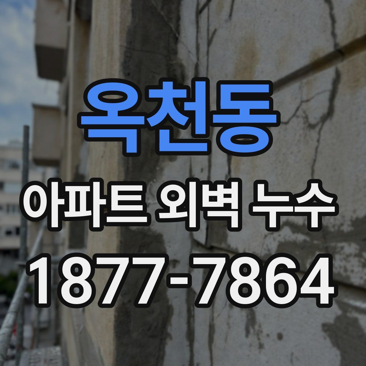 옥천동 아파트 외벽 누수