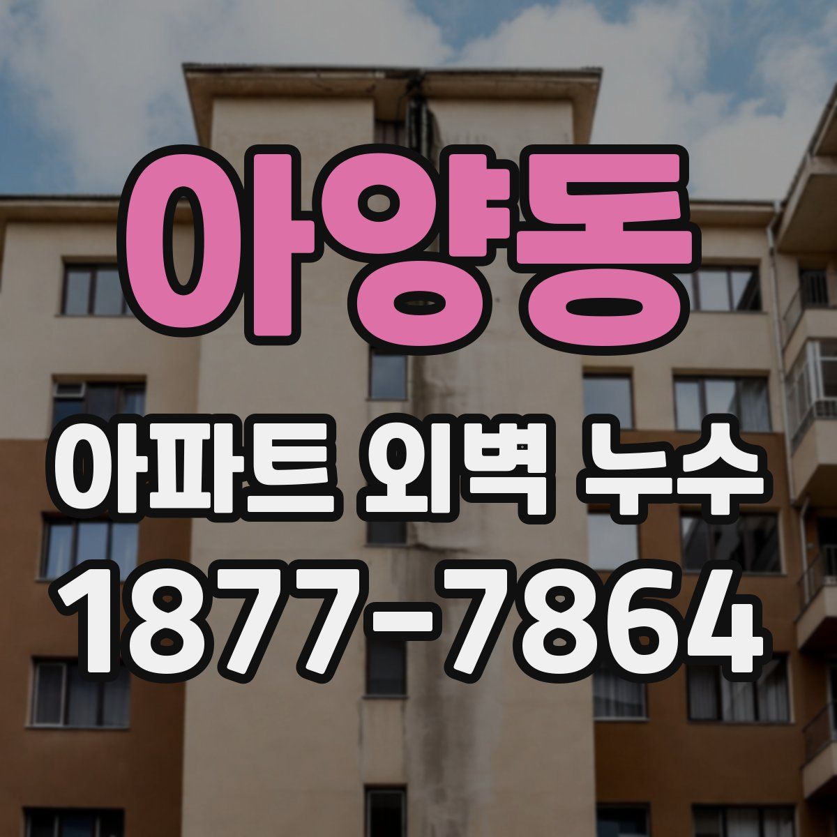 아양동 아파트 외벽 누수