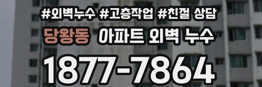 당왕동 아파트 외벽 누수