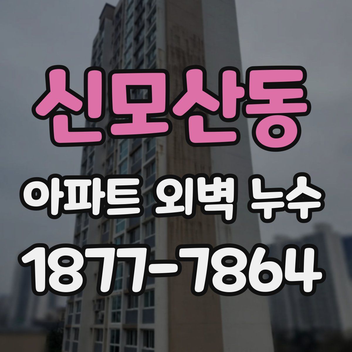 신모산동 아파트 외벽 누수