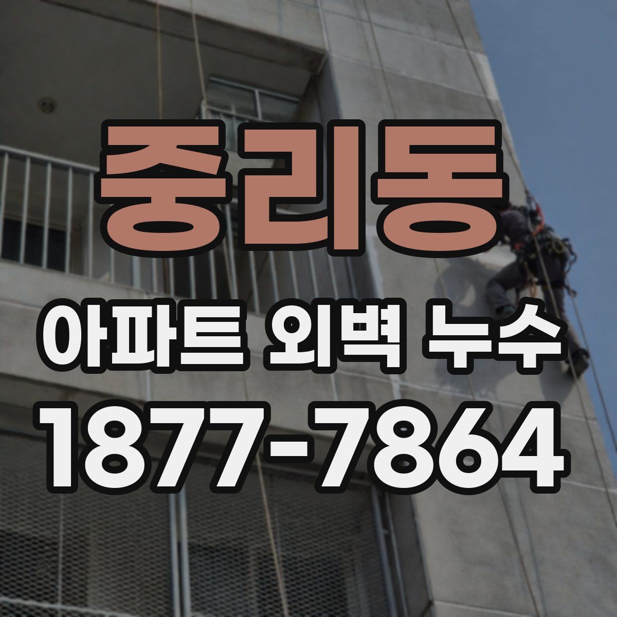 중리동 아파트 외벽 누수