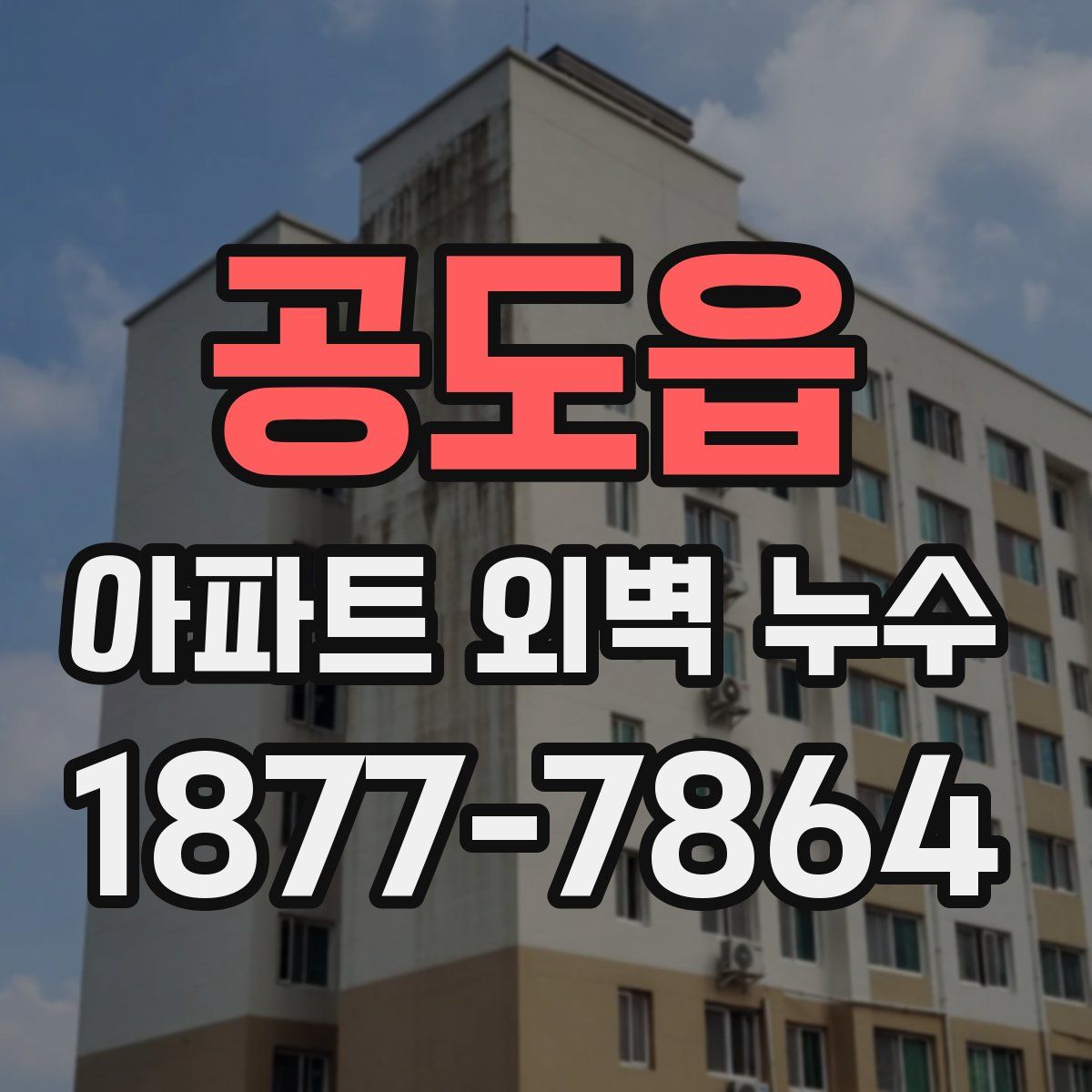 공도읍 아파트 외벽 누수