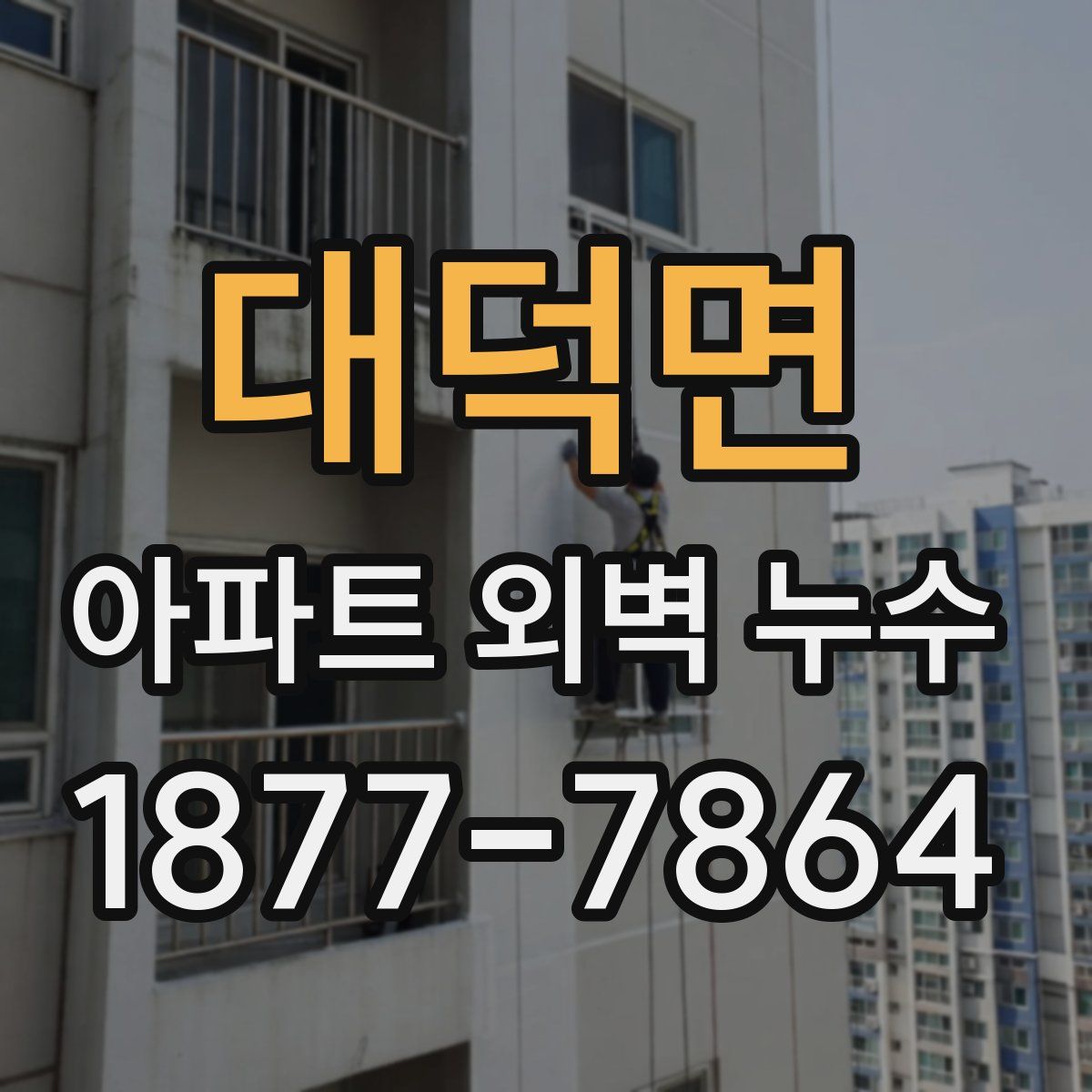 대덕면 아파트 외벽 누수