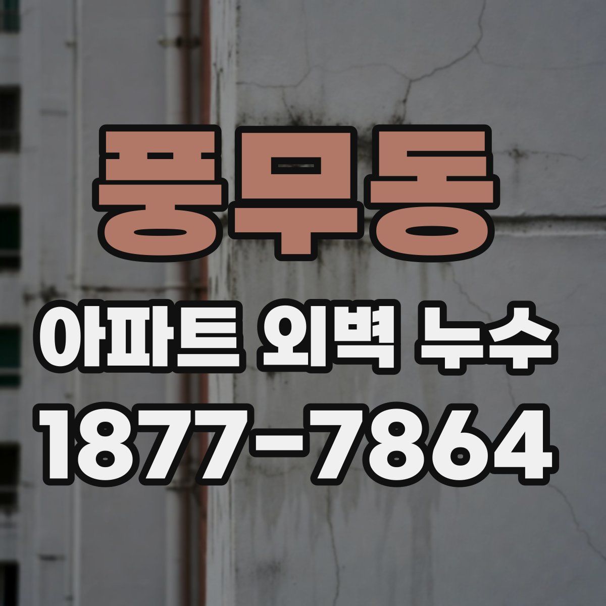 풍무동 아파트 외벽 누수