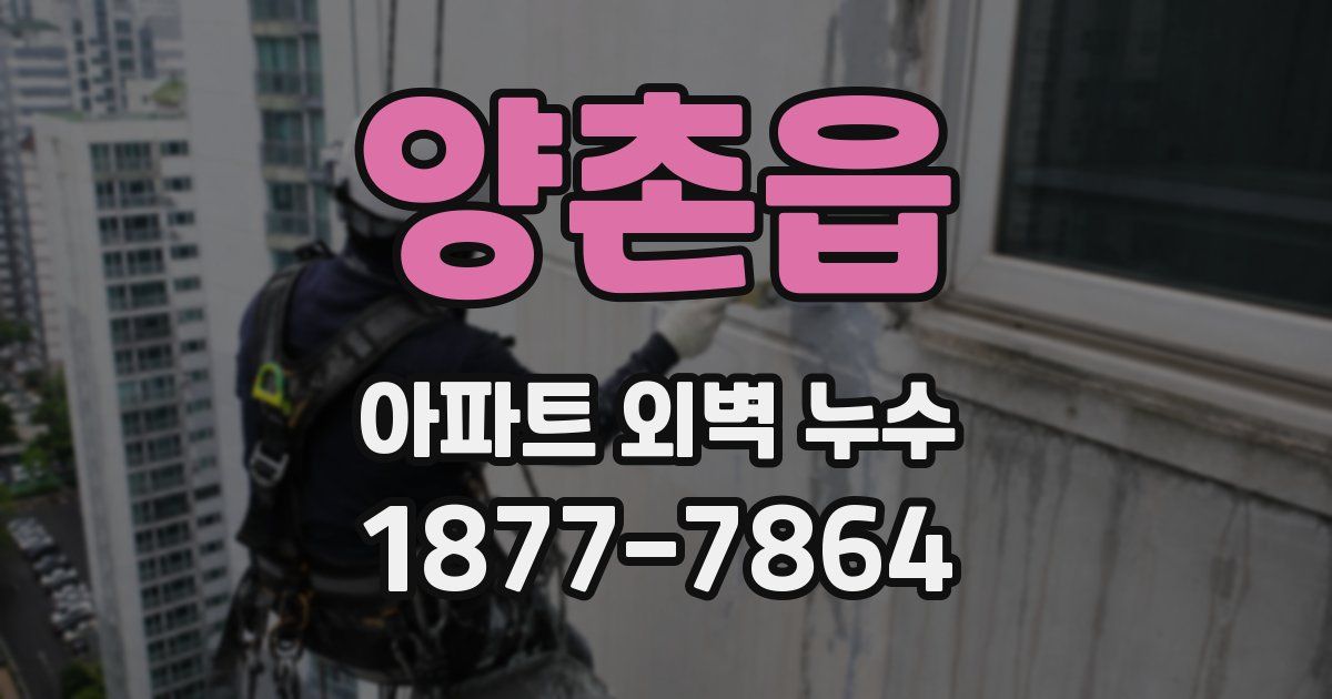 양촌읍 아파트 외벽 누수