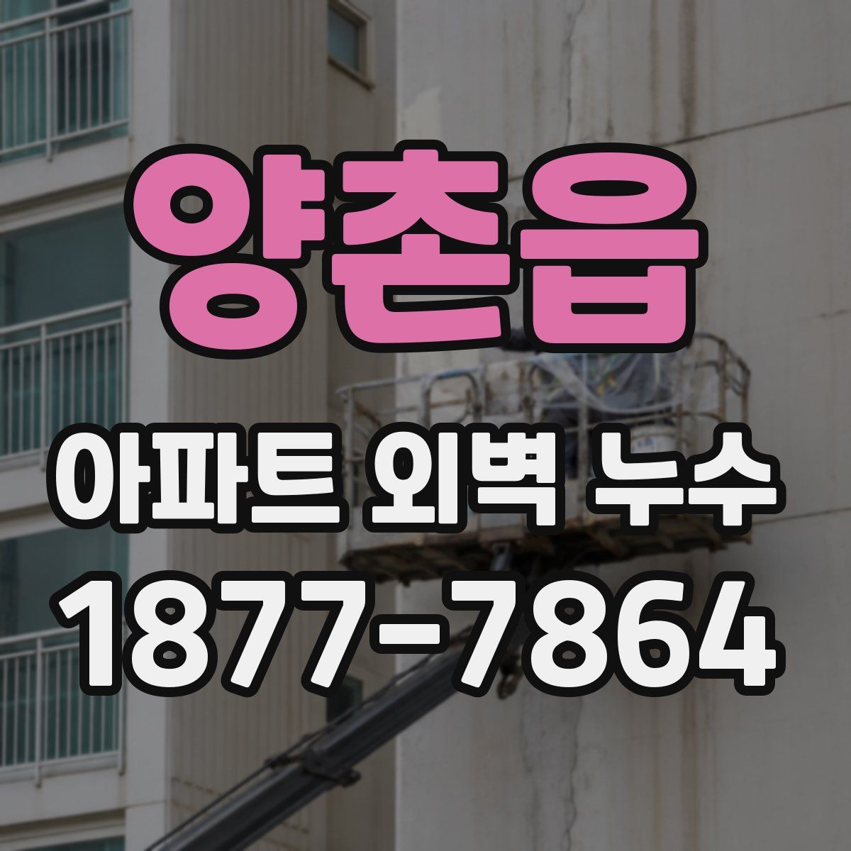 양촌읍 아파트 외벽 누수
