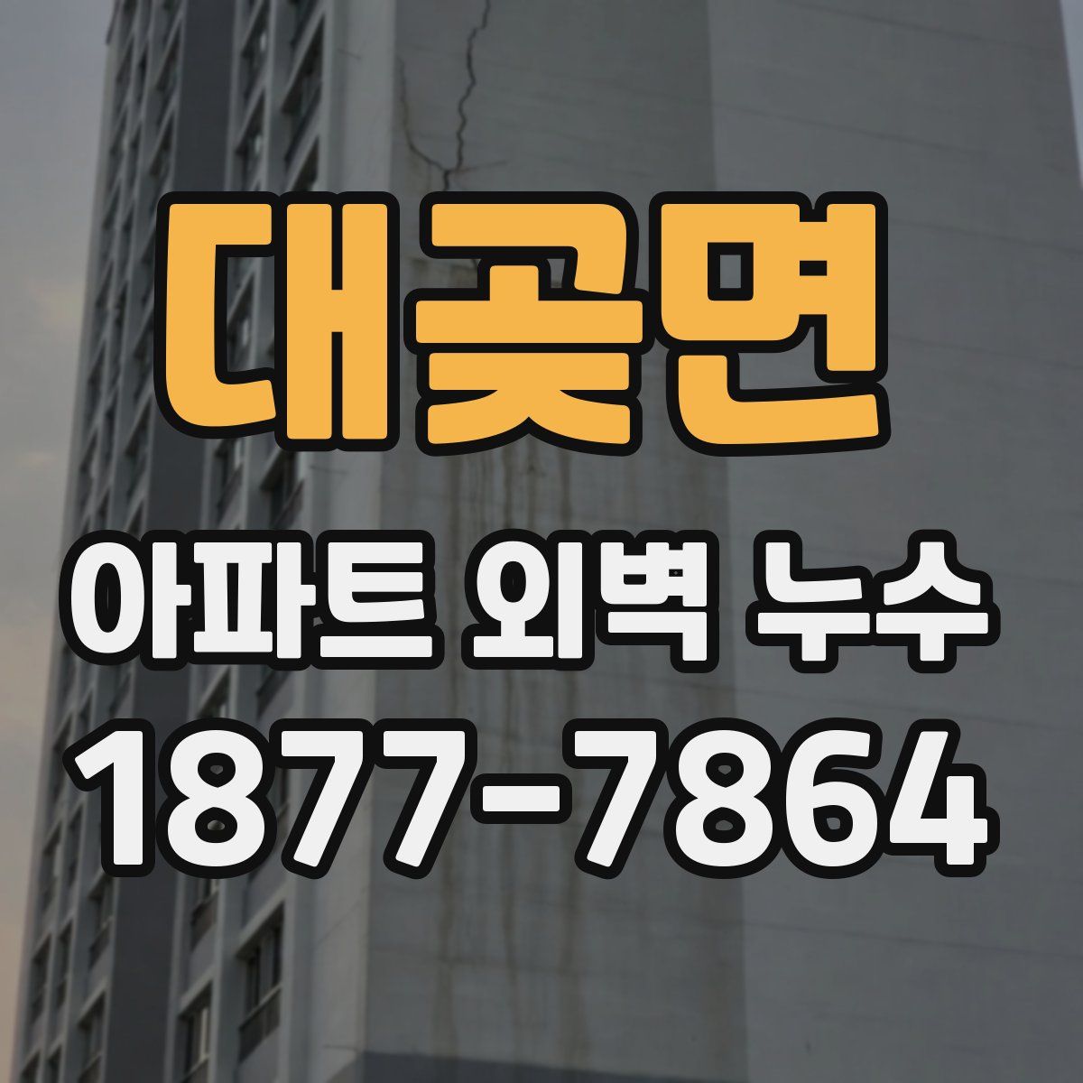 대곶면 아파트 외벽 누수