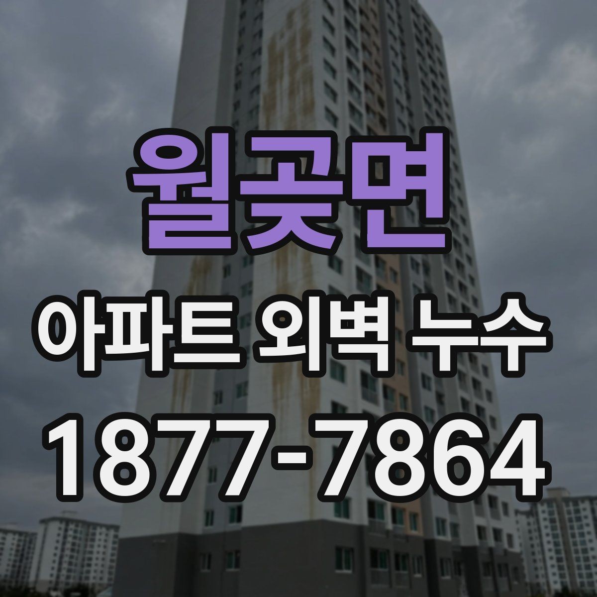 월곶면 아파트 외벽 누수 발생 시 세대가 할 일