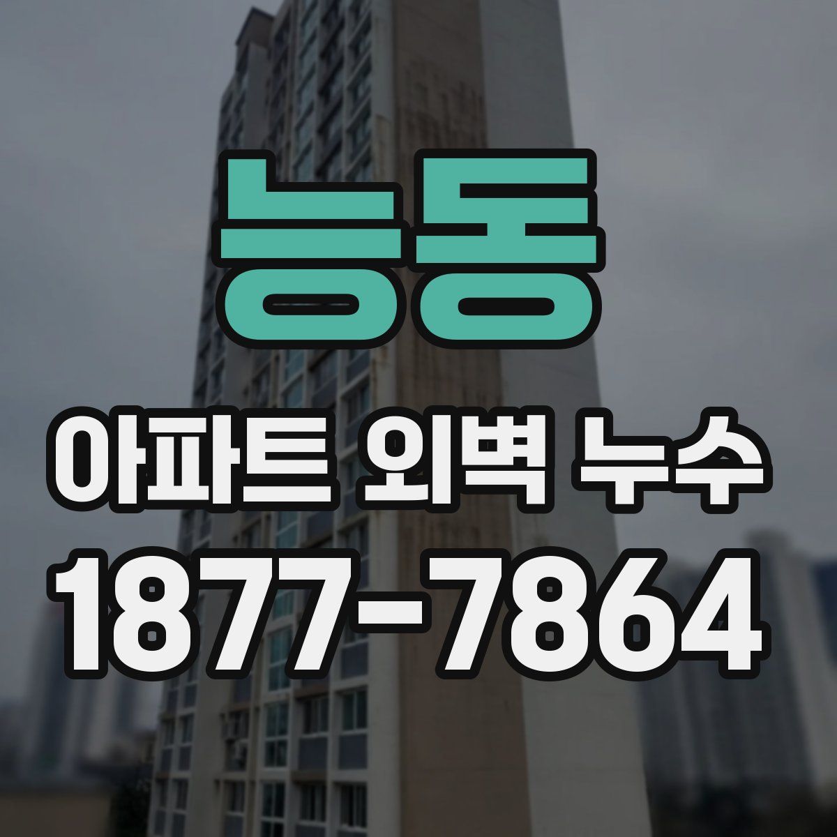 능동 아파트 외벽 누수