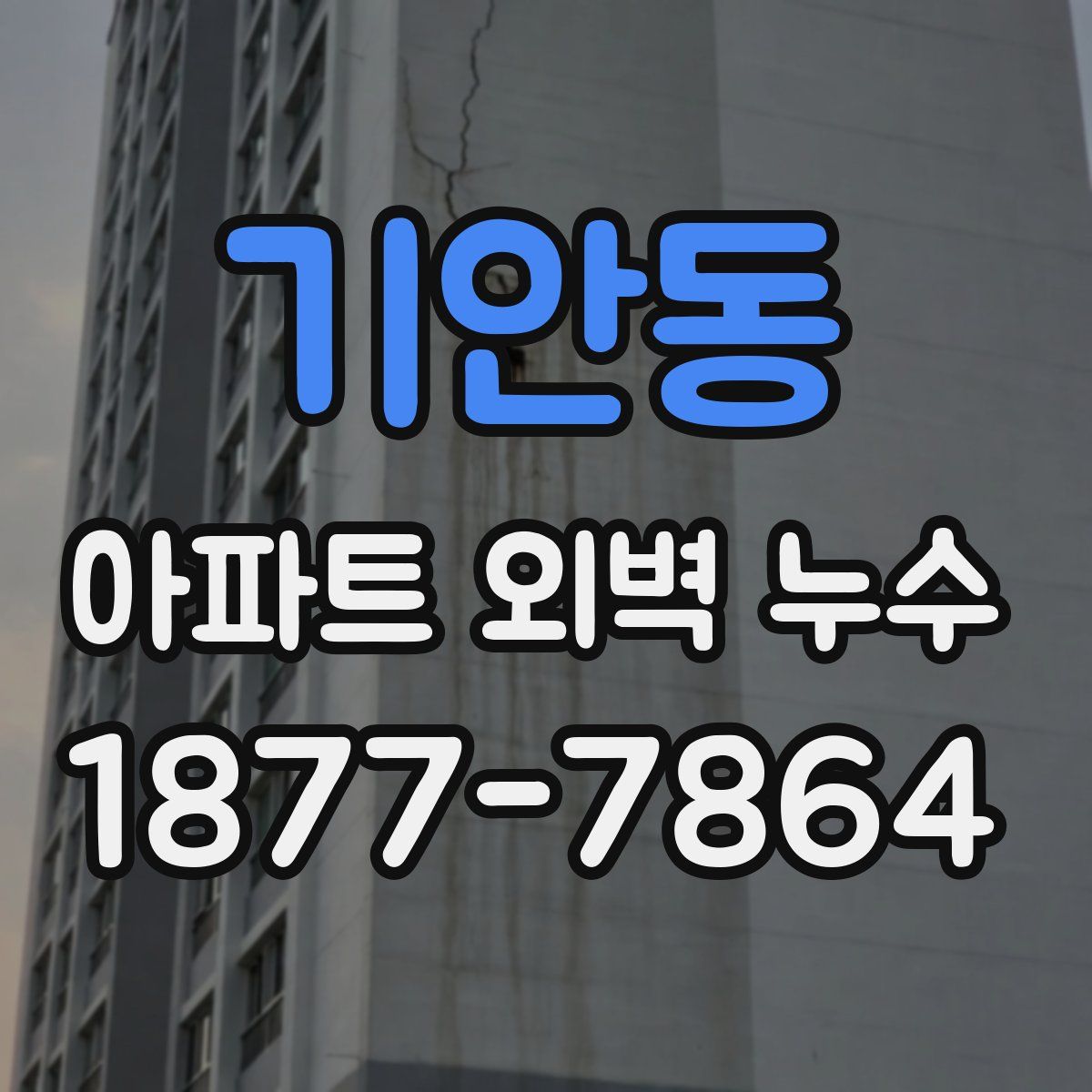 기안동 아파트 외벽 누수