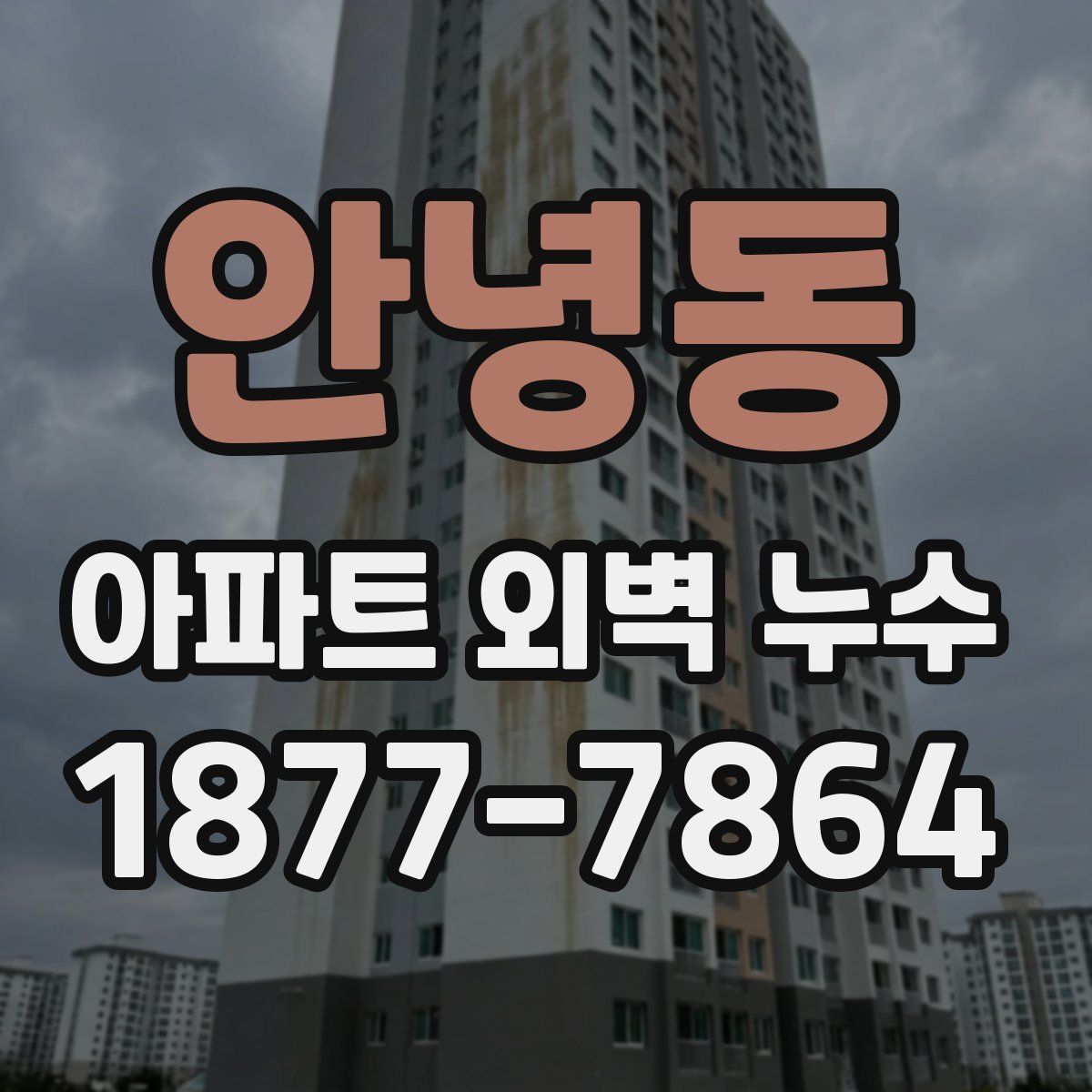 안녕동 아파트 외벽 누수