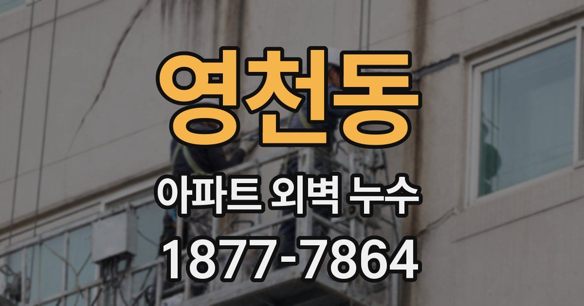 영천동 아파트 외벽 누수