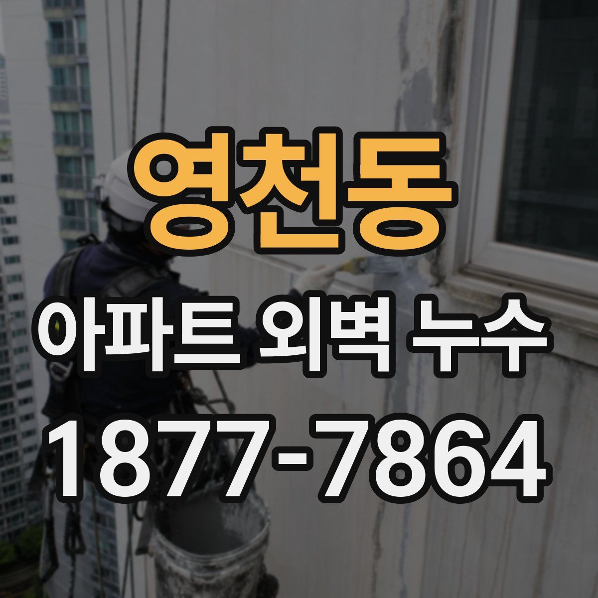 영천동 아파트 외벽 누수