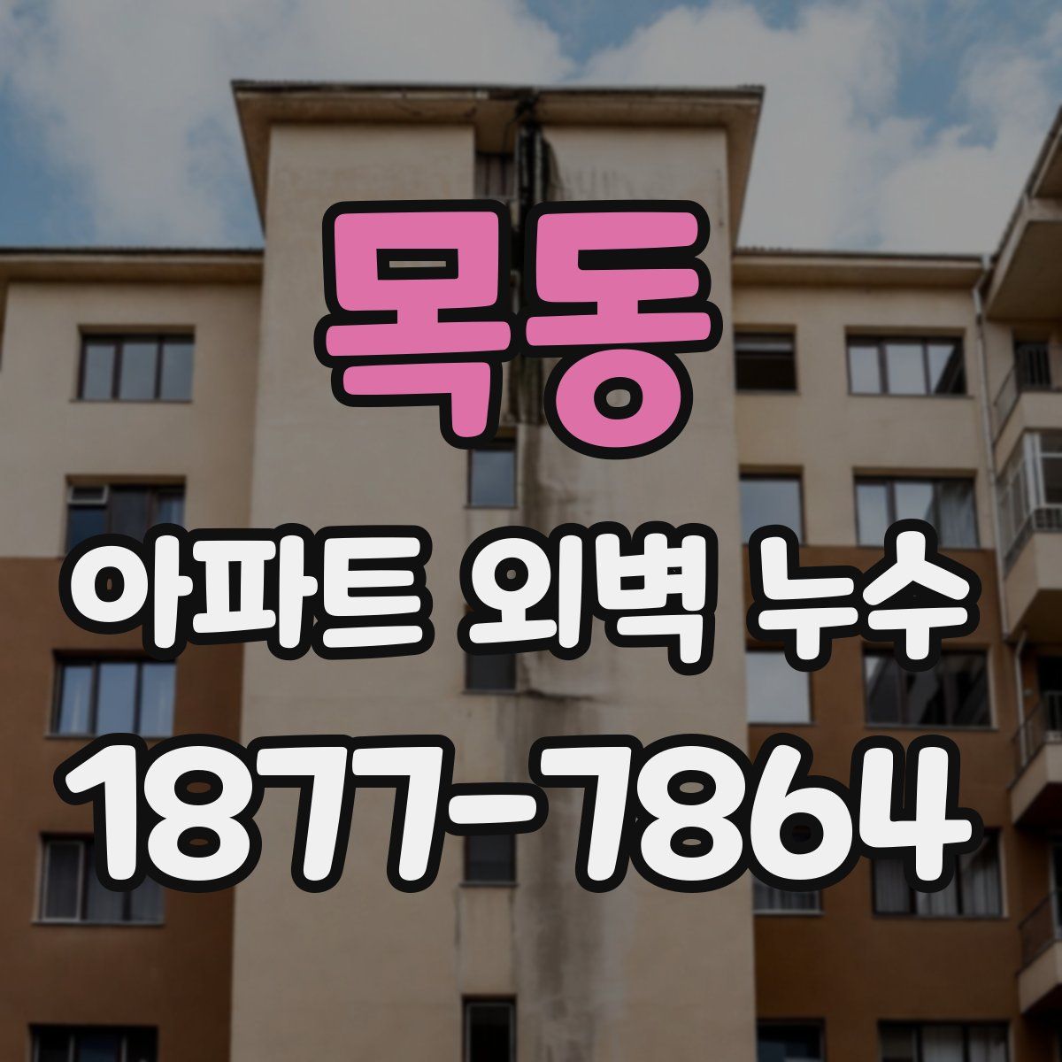 목동 아파트 외벽 누수
