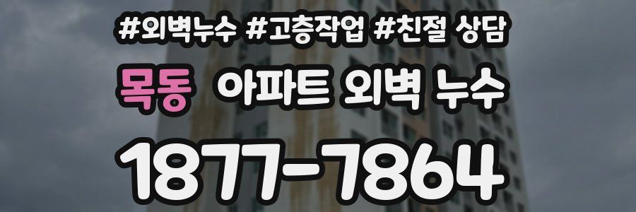 목동 아파트 외벽 누수