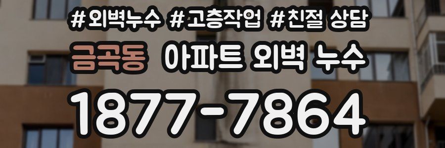 금곡동 아파트 외벽 누수