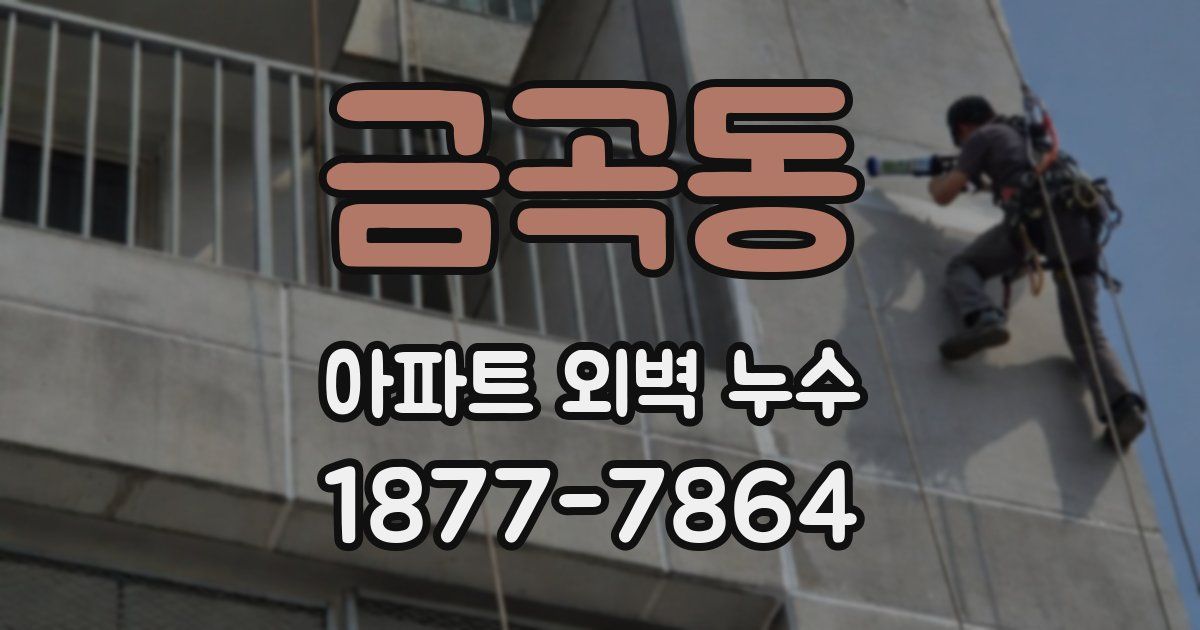 금곡동 아파트 외벽 누수
