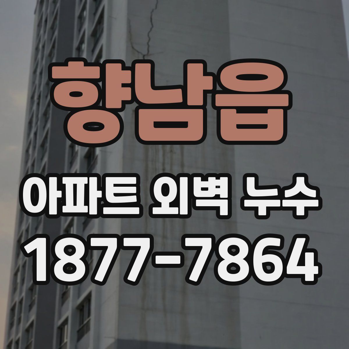 향남읍 아파트 외벽 누수
