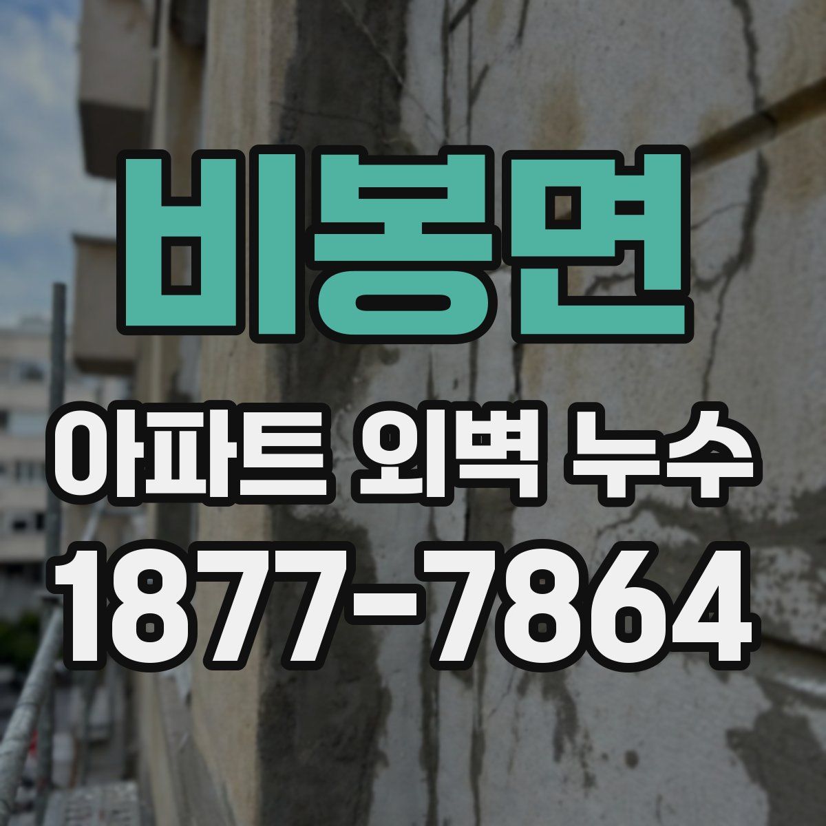 비봉면 아파트 외벽 누수
