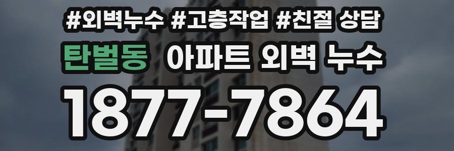 탄벌동 아파트 외벽 누수