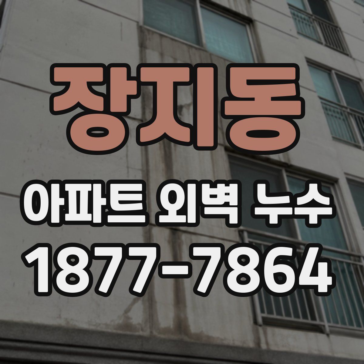 장지동 아파트 외벽 누수