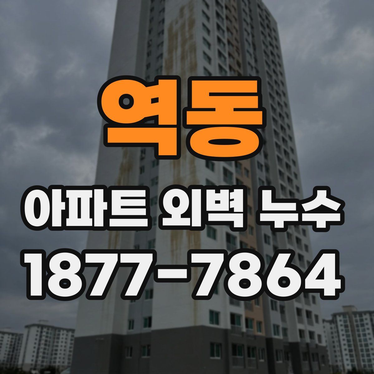역동 아파트 외벽 누수
