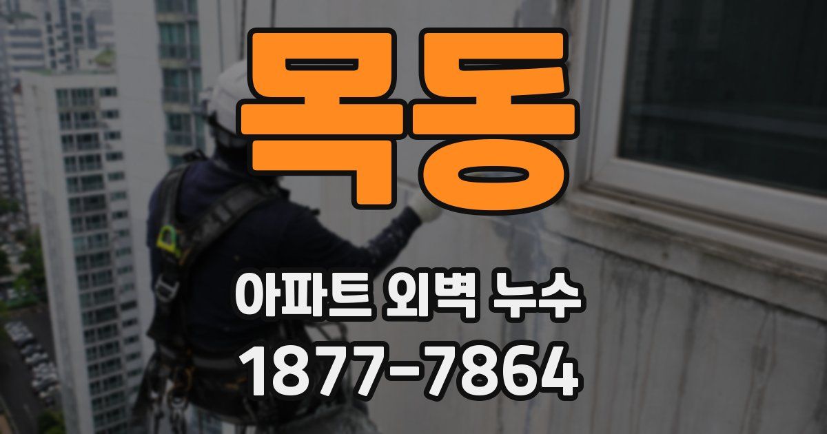 목동 아파트 외벽 누수