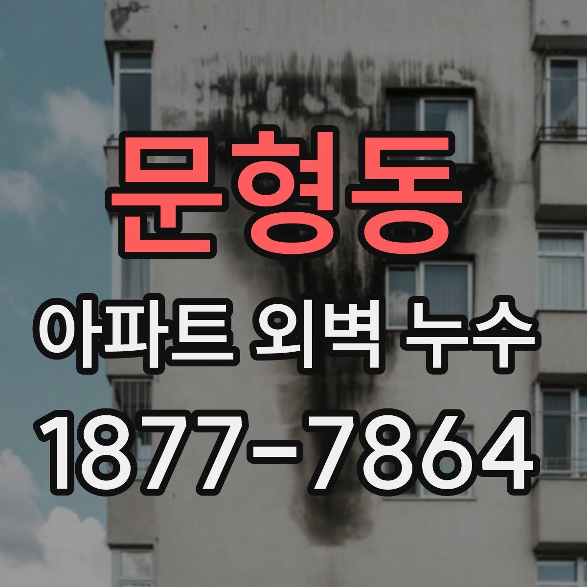 문형동 아파트 외벽 누수