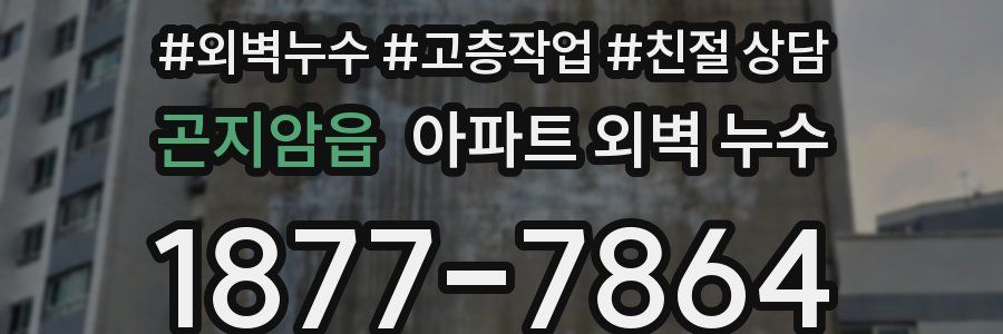 곤지암읍 아파트 외벽 누수