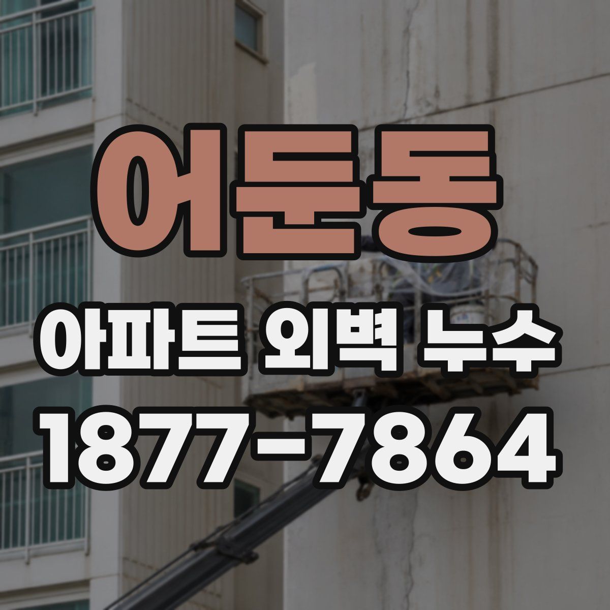 어둔동 아파트 외벽 누수