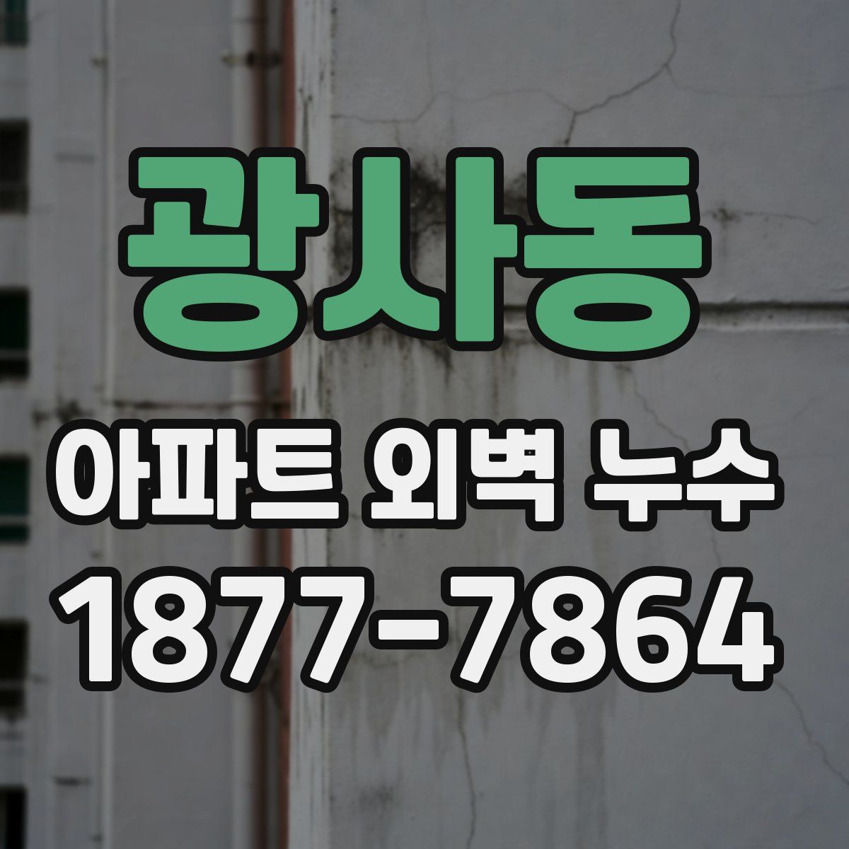 광사동 아파트 외벽 누수