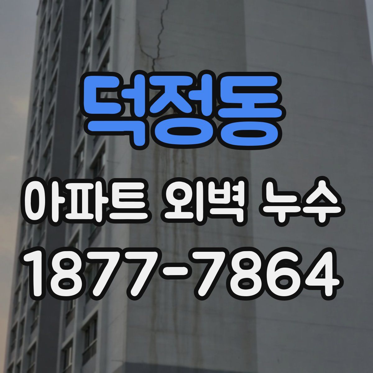 덕정동 아파트 외벽 누수