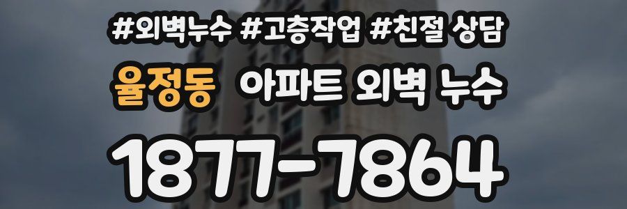 율정동 아파트 외벽 누수