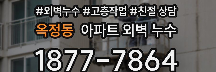옥정동 아파트 외벽 누수