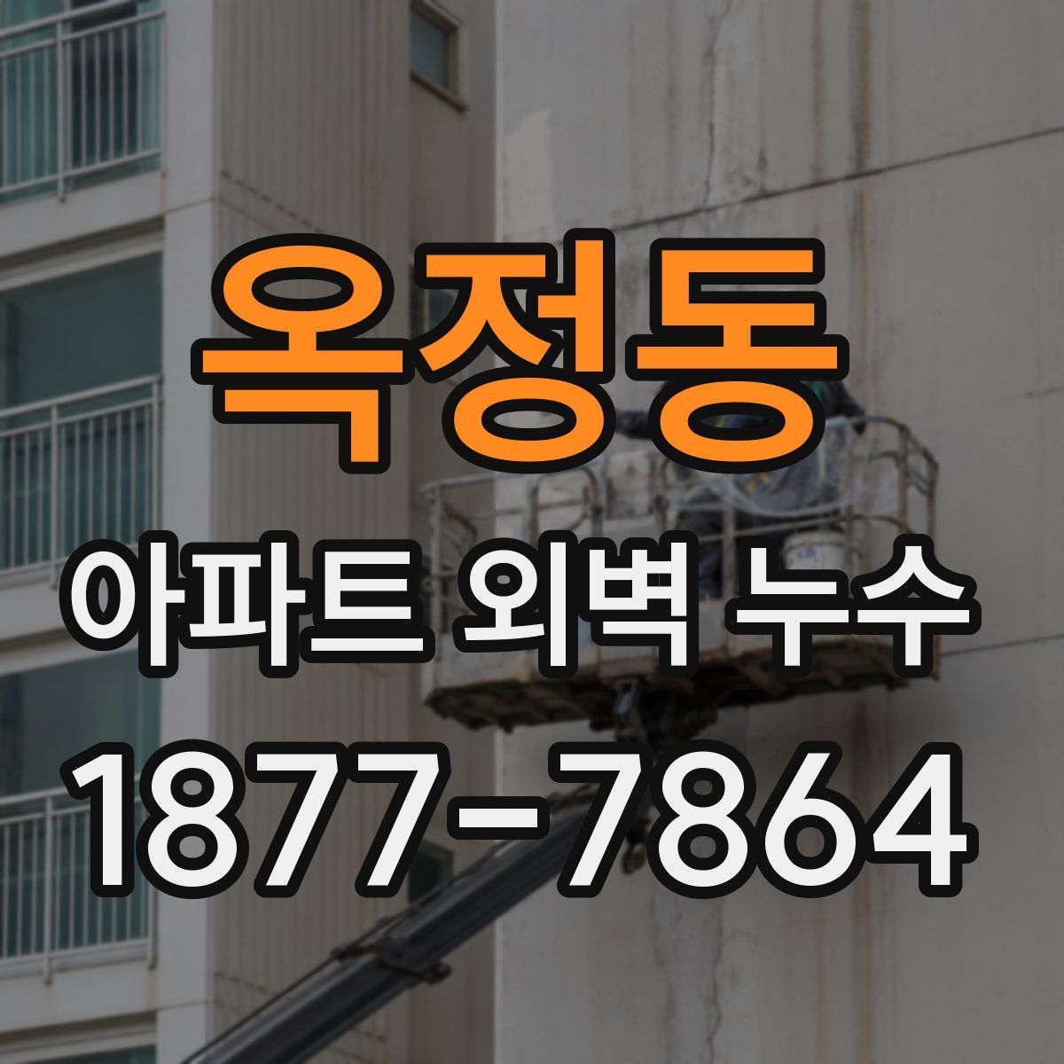 옥정동 아파트 외벽 누수