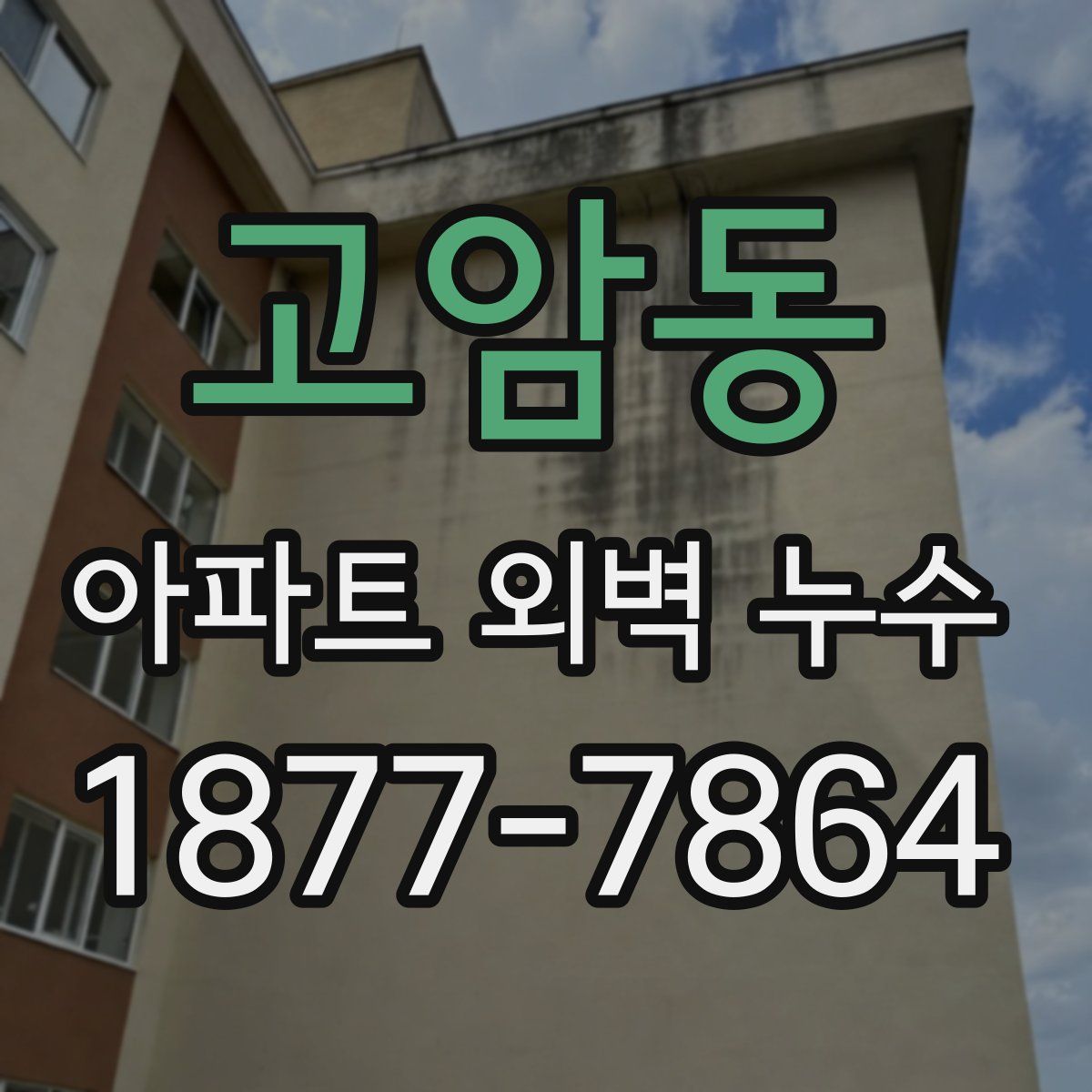 고암동 아파트 외벽 누수