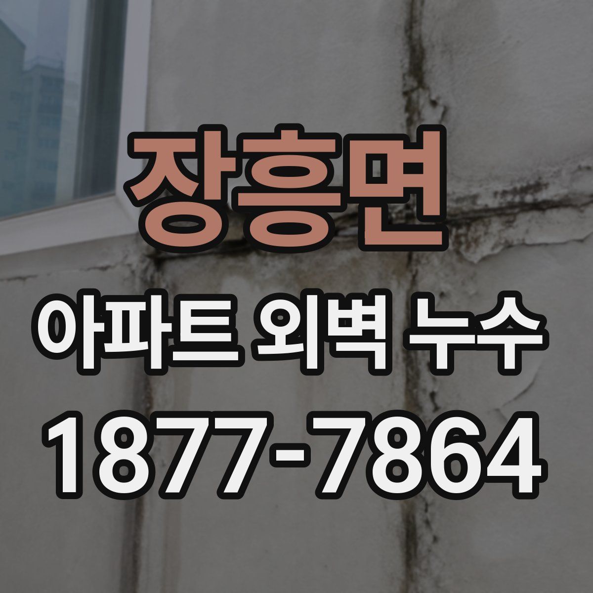장흥면 아파트 외벽 누수